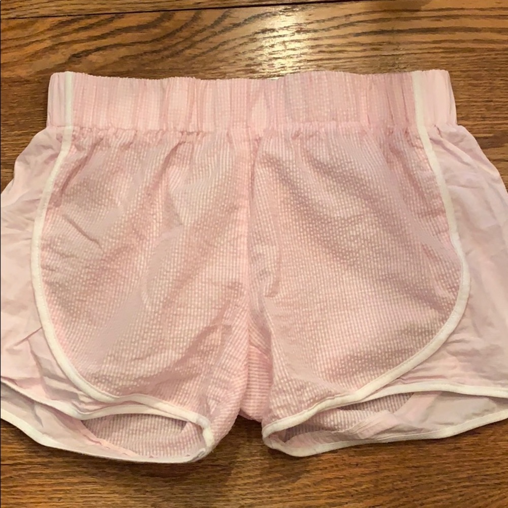 seersucker running shorts